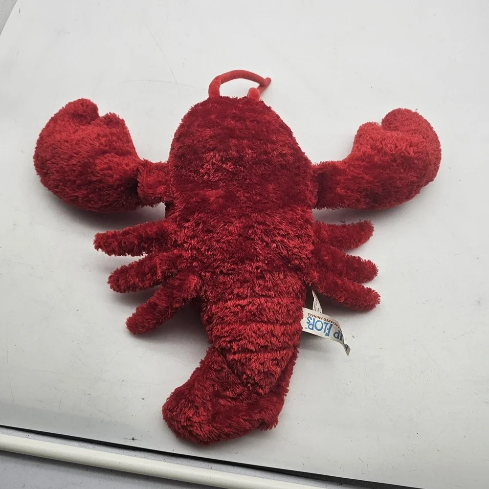 Mary Meyer Flip Flops Lobster Plush Stuffed Animal Toy Small Red Washable Cute